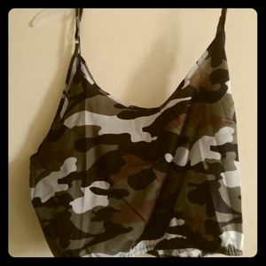 Plus Size Cameo Crop Top